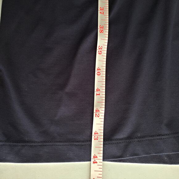 MM LaFleur Blue Stretch Jersey Casey Dress 1X Modern Bodycon Corporate Chic - Picture 11 of 12